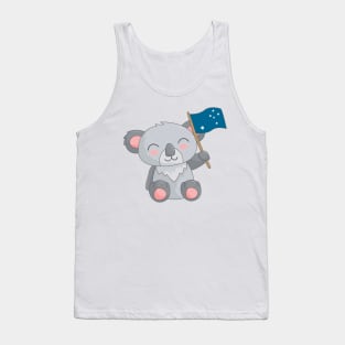 Cartoon Cute Bear Art Print Tank Top